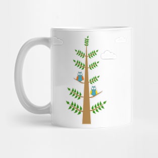 A tree with Owls Mug